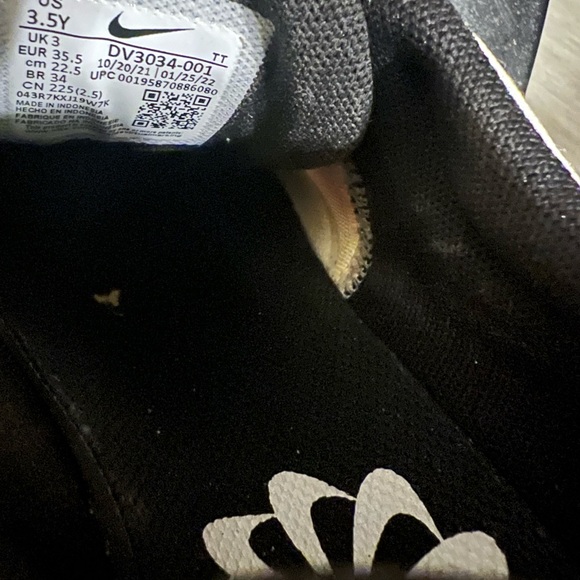 Unisex Nike Air Max Motif GS Trainer DV3034 001 White/Grey Size US 3.5 - Picture 8 of 9